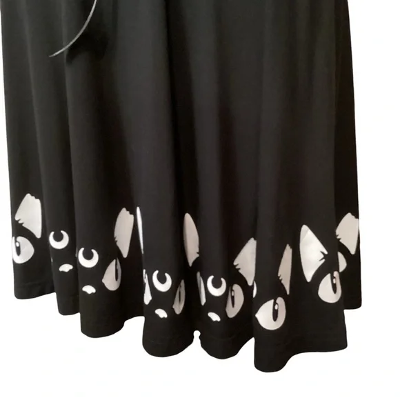 KILLSTAR Keiko Kitty Skater Dress Size Medium Goth Witchy - Picture 5 of 16